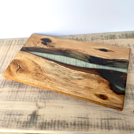 Spalted Maple Clear Epoxy Charcuterie Board