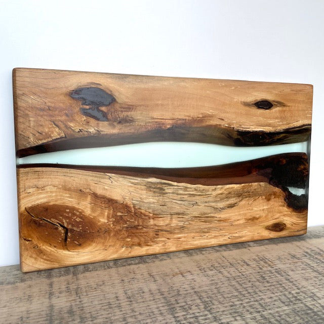 Spalted Maple Clear Epoxy Charcuterie Board