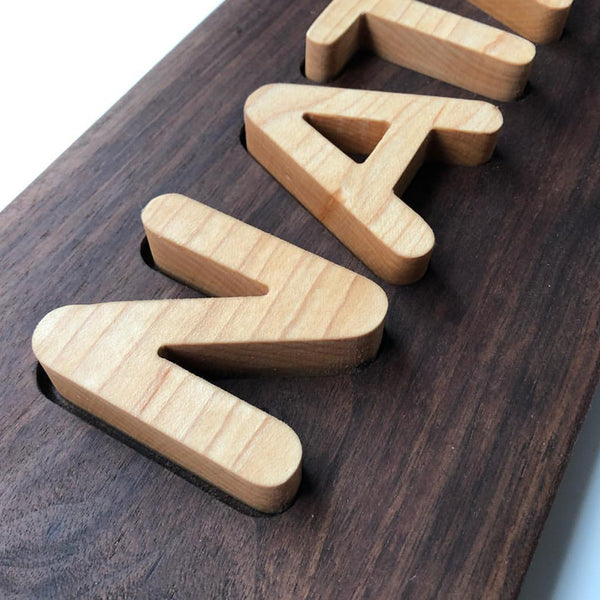 Name Puzzles – Family Tree Woodworking